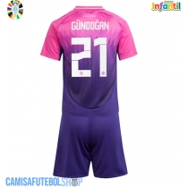 Camisa de time de futebol Alemanha Ilkay Gundogan #21 Replicas 2º Equipamento Infantil Europeu 2024 Manga Curta (+ Calças curtas)